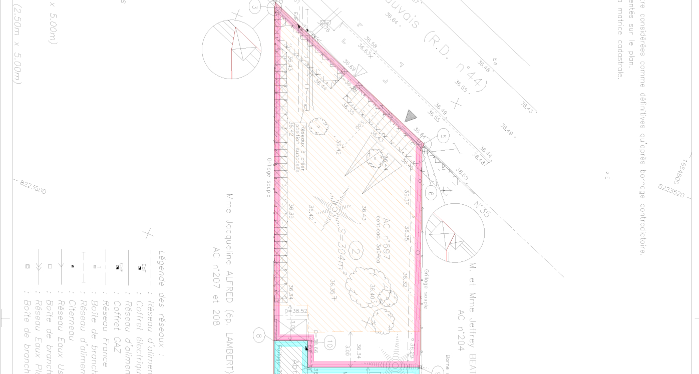 Terrain Precy Sur Oise 304 m2