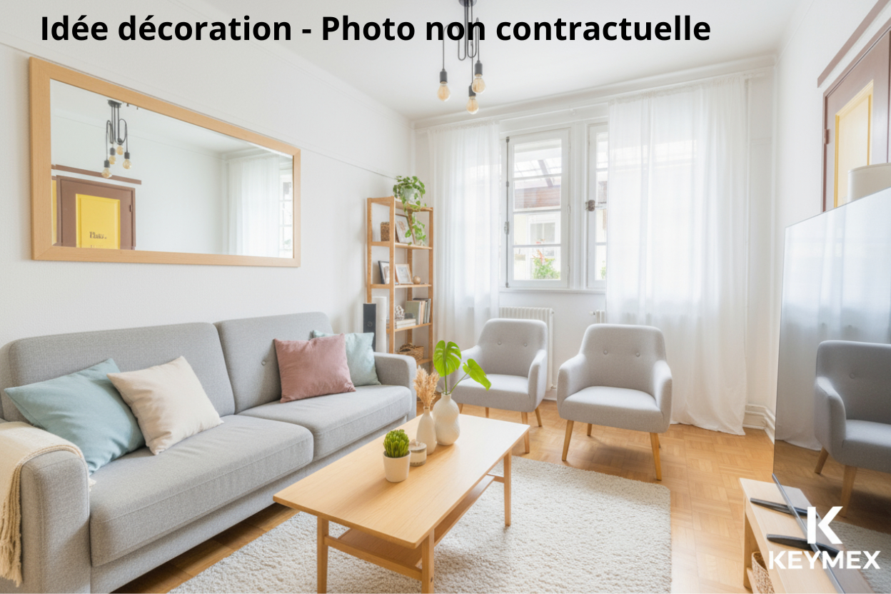 Appartement Creil 3 pièce(s) 58 m2, 2 chambres - Rez-de-Jardin